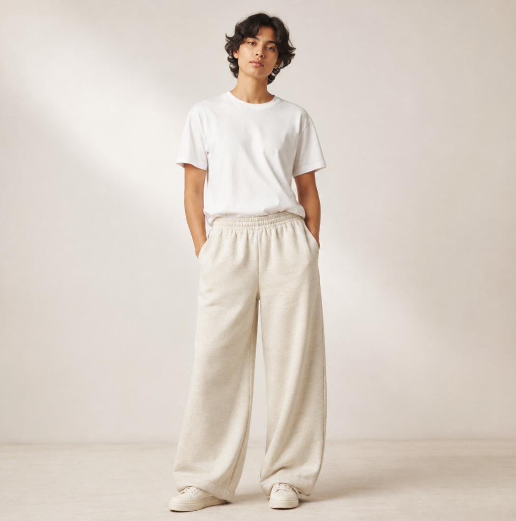 Unisex Wide Leg Joggers